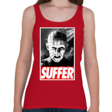 PRINTFASHION Pinhead Suffer - Női atléta - Cseresznyepiros női trikó