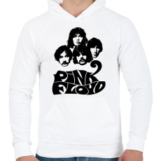 PRINTFASHION pink floyd bw - Férfi kapucnis pulóver - Fehér
