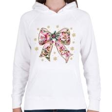 PRINTFASHION pink masni - Női kapucnis pulóver - Fehér