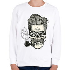 PRINTFASHION Pipázó Hipster - Gyerek pulóver - Fehér gyerek pulóver, kardigán
