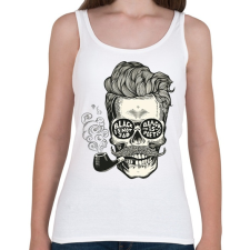 PRINTFASHION Pipázó Hipster - Női atléta - Fehér női trikó