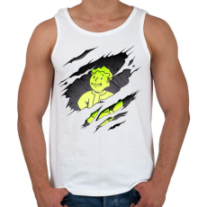 PRINTFASHION Pipboy - Férfi atléta - Fehér