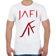 PRINTFASHION piros jafi - Férfi póló - Fehér férfi póló