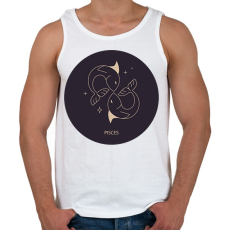 PRINTFASHION Pisces - Halak - Férfi atléta - Fehér