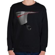 PRINTFASHION Piston - Gyerek pulóver - Fekete gyerek pulóver, kardigán