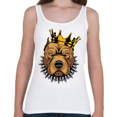 PRINTFASHION Pitbull király - Női atléta - Fehér