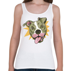 PRINTFASHION Pitbull - Női atléta - Fehér