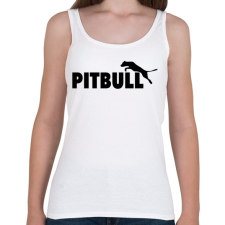 PRINTFASHION Pitbull paródia - Női atléta - Fehér női trikó