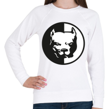 PRINTFASHION pitbull-png-272563 - Női pulóver - Fehér női pulóver, kardigán