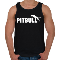 PRINTFASHION Pitbull sport - Férfi atléta - Fekete