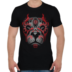 PRINTFASHION Pitbull tetkó - Férfi póló - Fekete