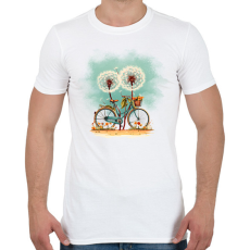 PRINTFASHION Pittypang biciklis - Férfi póló - Fehér