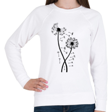 PRINTFASHION Pitypang  - Női pulóver - Fehér