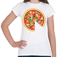 PRINTFASHION pizza dad - Női póló - Fehér női póló