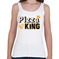 PRINTFASHION Pizza király - Női atléta - Fehér