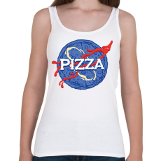 PRINTFASHION Pizza Nasa style - Női atléta - Fehér