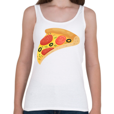 PRINTFASHION Pizza  - Női atléta - Fehér