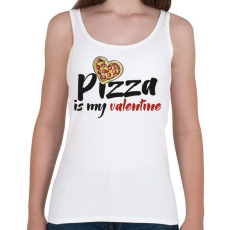 PRINTFASHION Pizza valentine - Női atléta - Fehér