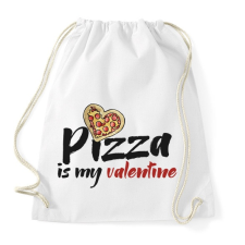 PRINTFASHION Pizza valentine - Sportzsák, Tornazsák - Fehér tornazsák