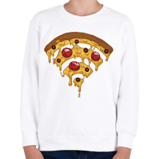 PRINTFASHION Pizza Wi-Fi - Gyerek pulóver - Fehér