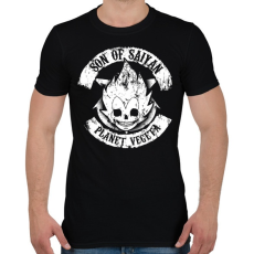 PRINTFASHION Planet Vegeta - Son of Saiyan - Férfi póló - Fekete