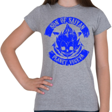 PRINTFASHION Planet Vegeta - Son of Saiyan - Női póló - Sport szürke