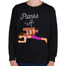 PRINTFASHION Planks A-Lot - Gyerek pulóver - Fekete gyerek pulóver, kardigán