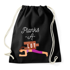 PRINTFASHION Planks A-Lot - Sportzsák, Tornazsák - Fekete tornazsák