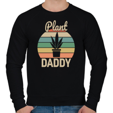 PRINTFASHION Plant Daddy - Férfi pulóver - Fekete