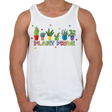 PRINTFASHION Plant Pride - Férfi atléta - Fehér atléta, trikó