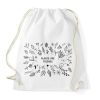 PRINTFASHION Plants are friends - Kertészkedés - Sportzsák, Tornazsák - Fehér