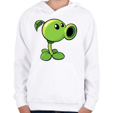PRINTFASHION Plants vs Zombies - Gyerek kapucnis pulóver - Fehér gyerek pulóver, kardigán