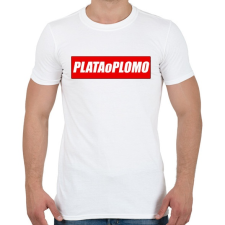 PRINTFASHION Plata o Plomo - Férfi póló - Fehér férfi póló