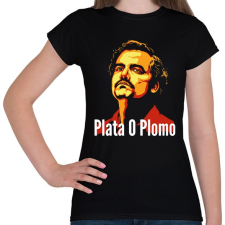 PRINTFASHION Plata O Plomo - Női póló - Fekete női póló