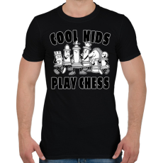 PRINTFASHION Play Chess - Sakk - Férfi póló - Fekete