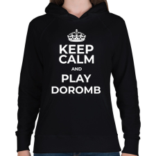 PRINTFASHION PLAY DOROMB - Női kapucnis pulóver - Fekete női pulóver, kardigán