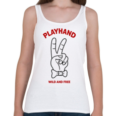 PRINTFASHION Playboy hand - Női atléta - Fehér