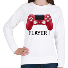 PRINTFASHION Player 1 PS4 páros póló - Női pulóver - Fehér