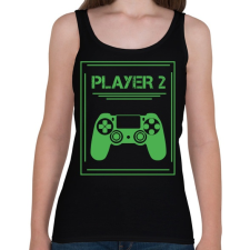 PRINTFASHION PLAYER 2 - Női atléta - Fekete női trikó