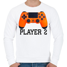 PRINTFASHION Player 2 PS4 páros póló - Férfi pulóver - Fehér