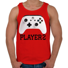 PRINTFASHION Player 2 Xbox One  páros póló - Férfi atléta - Piros atléta, trikó