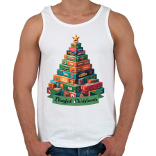 PRINTFASHION Playful Christmas - Férfi atléta - Fehér atléta, trikó