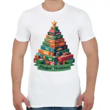 PRINTFASHION Playful Christmas - Férfi póló - Fehér férfi póló