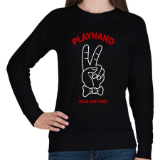 PRINTFASHION Playhand - Női pulóver - Fekete női pulóver, kardigán