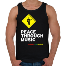 PRINTFASHION playin - Férfi atléta - Fekete