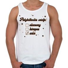 PRINTFASHION Pletykálkodás szintje - Férfi atléta - Fehér