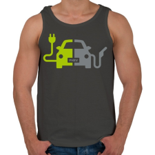 PRINTFASHION Plug-In Hybrid Electric Vehicle - Férfi atléta - Sötétszürke atléta, trikó