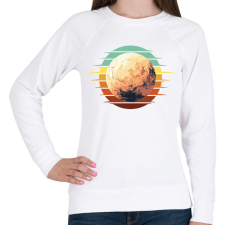 PRINTFASHION Plutó - Női pulóver - Fehér női pulóver, kardigán