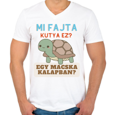 PRINTFASHION png_20230309_223435_0000 - Férfi V-nyakú póló - Fehér