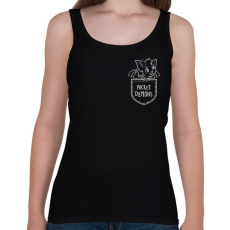 PRINTFASHION Pocket demons - Női atléta - Fekete